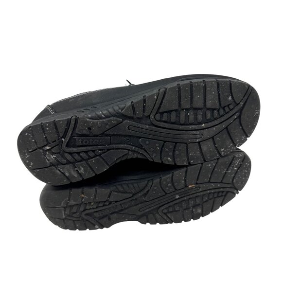 Winter Snow Boots 10 Totes White Black Fur Lined Quilted Waterproof Ankle Boots - Picture 6 of 8